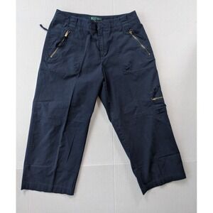 Lauren  Ralph Lauren Cropped Capri Pants Women's size 4  Navy